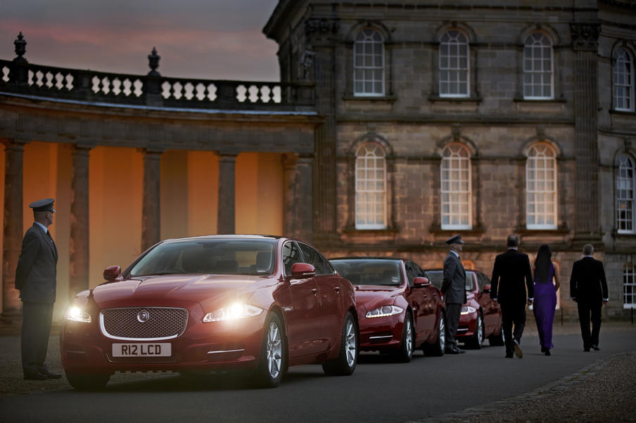 Little's Chauffeurs and Fleet with clients attending an evening event in Edinburgh.