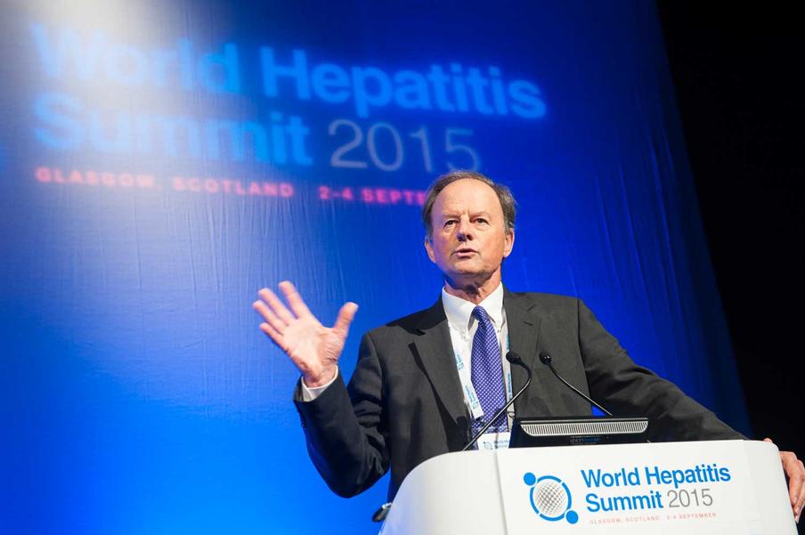 Conference photography of Speaker at World Hepatitis Summit