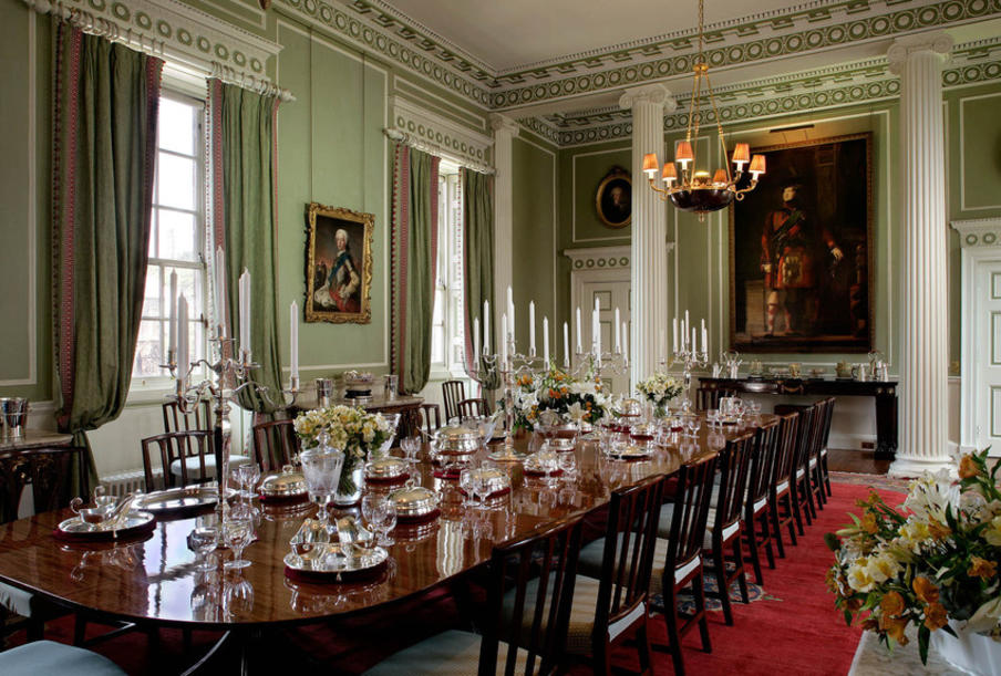 The Royal Dining Room in the State Apartments at the Palace of Holyroodhouse