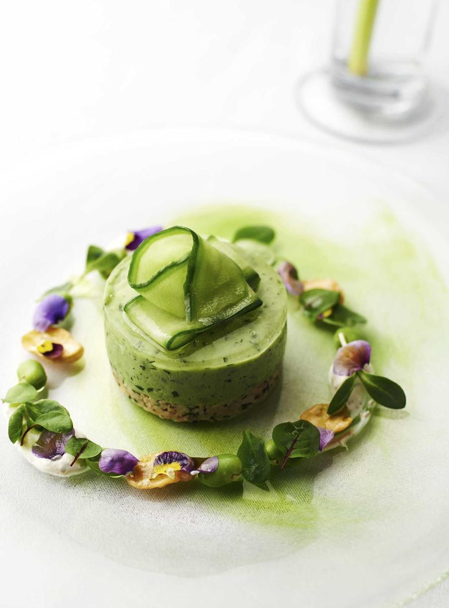 Clerkenwell Green cucumber mousse