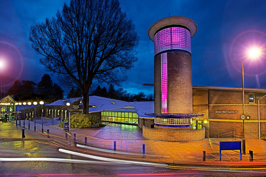 Exterior of the Edinburgh Conference Centre at Heriot Watt University.