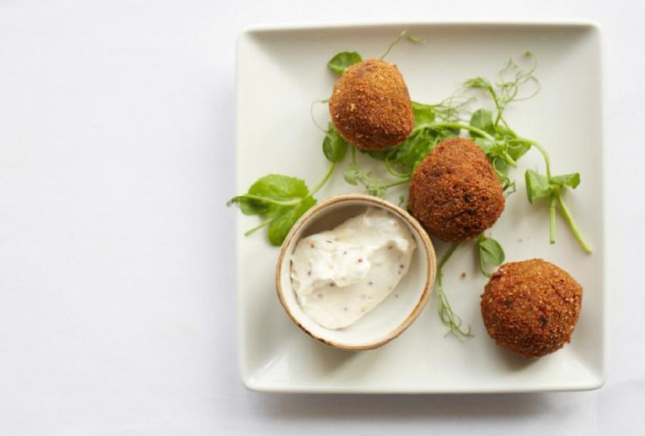 Crispy Campbells haggis bonbons