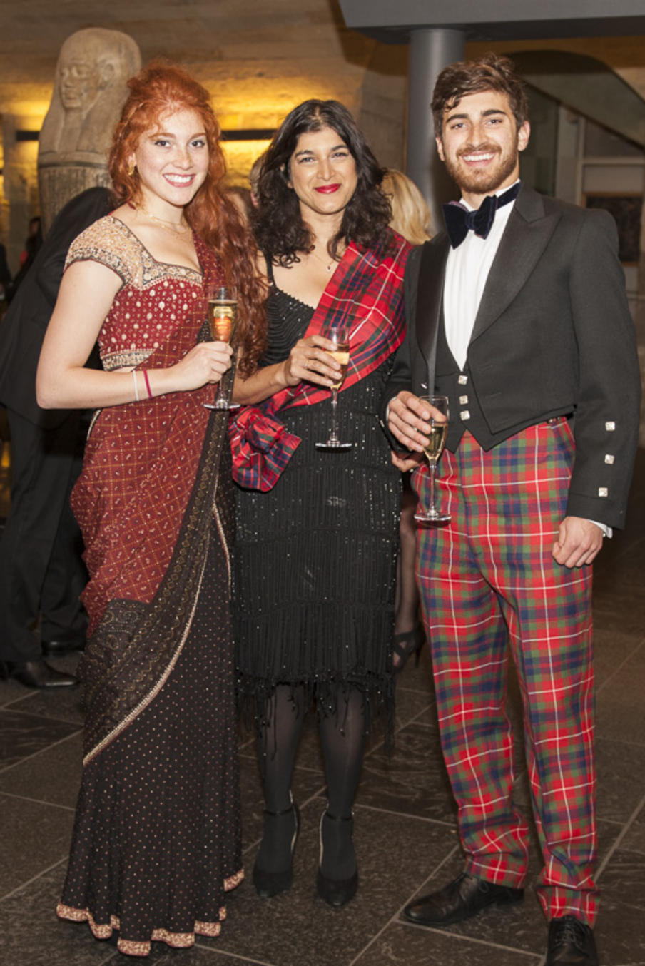 Delegates dressed up for an evening gala dinner at the National Museum