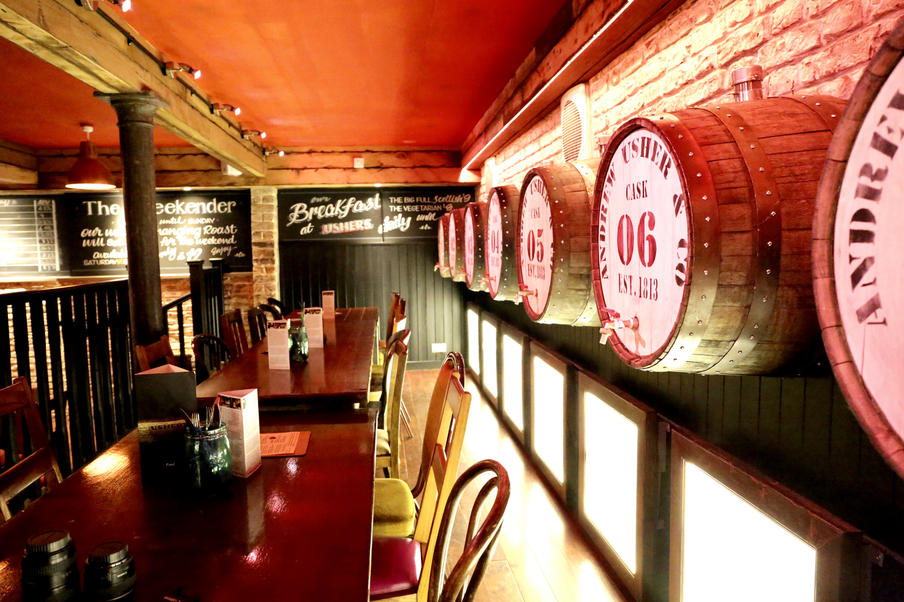 Part of Edinburgh's historical past, our subterranean basement bar is a relaxed homage to its Scottish blending and brewing heritage with micro brewery bubbling away on sight. 