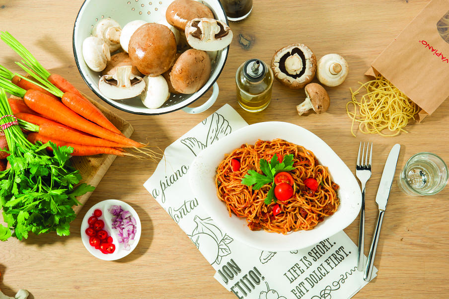 Pasta Funghi Bolognese