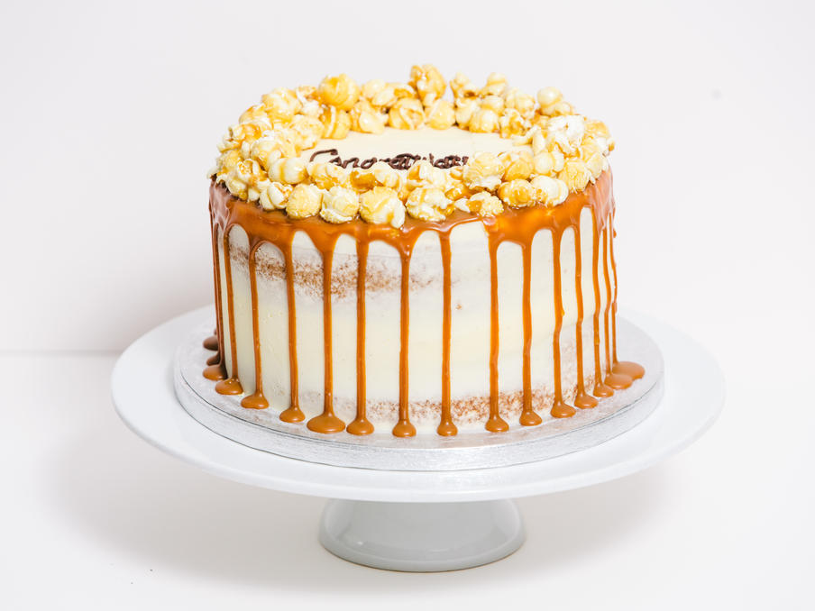 Toffee Popcorn Celebration Cake