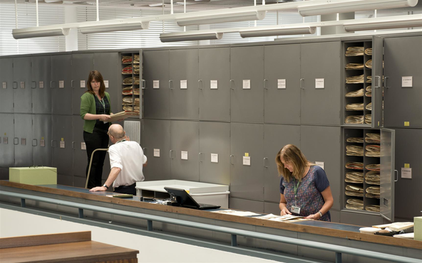 Herbarium collections being worked on at Royal Botanic Garden Edinburgh
