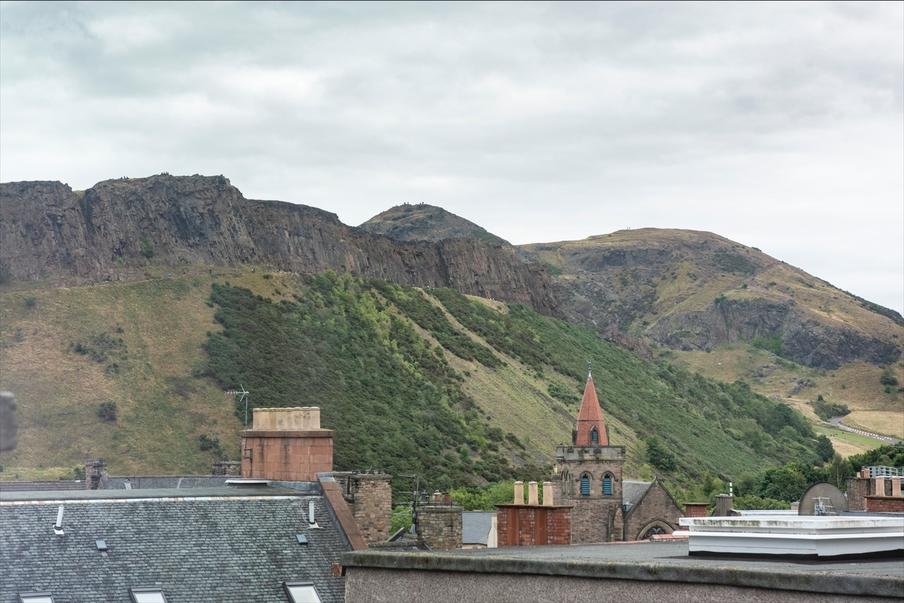 Stunning views of Arthur's Seat from the Hotel.