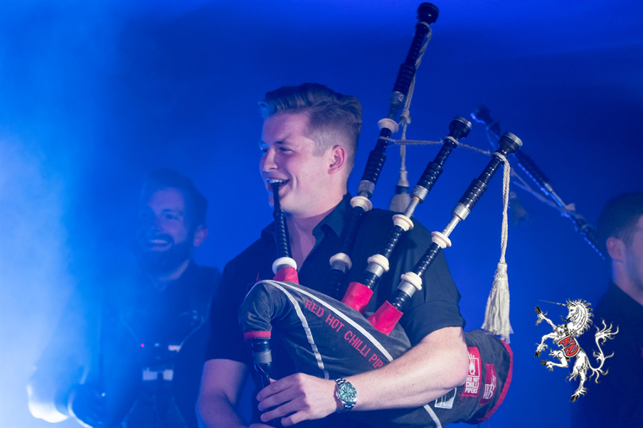 The guests went wild when the Red Hot Chilli Pipers blasted out onto the stage as the finale of their Gala Dinner!
