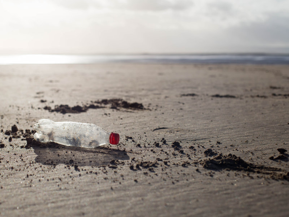 Plastic Bottle on Beach