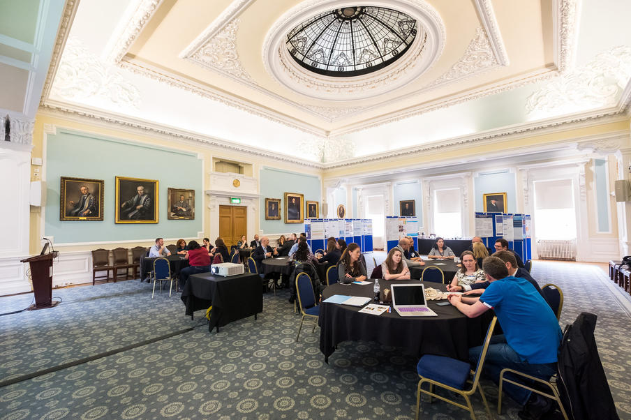 A break out session in the Playfair Hall. This event was part of a two day medical conference.