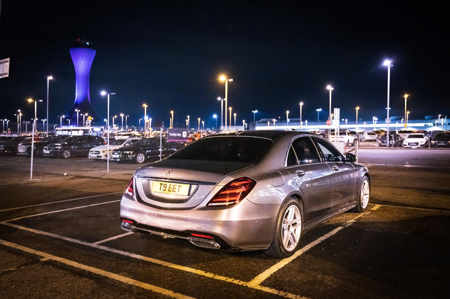 Luxury vehicle at the airport