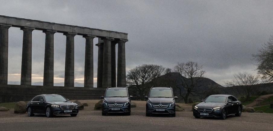 Calton Hill - Some of our vehicles on a job at Calton Hill