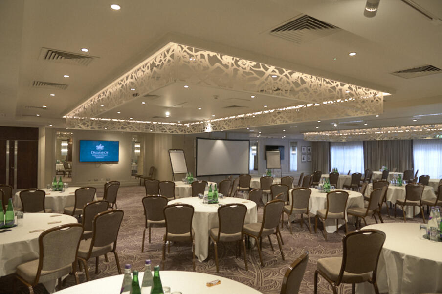 Dalmahoy Suite Cabaret Set up for meeting/conference